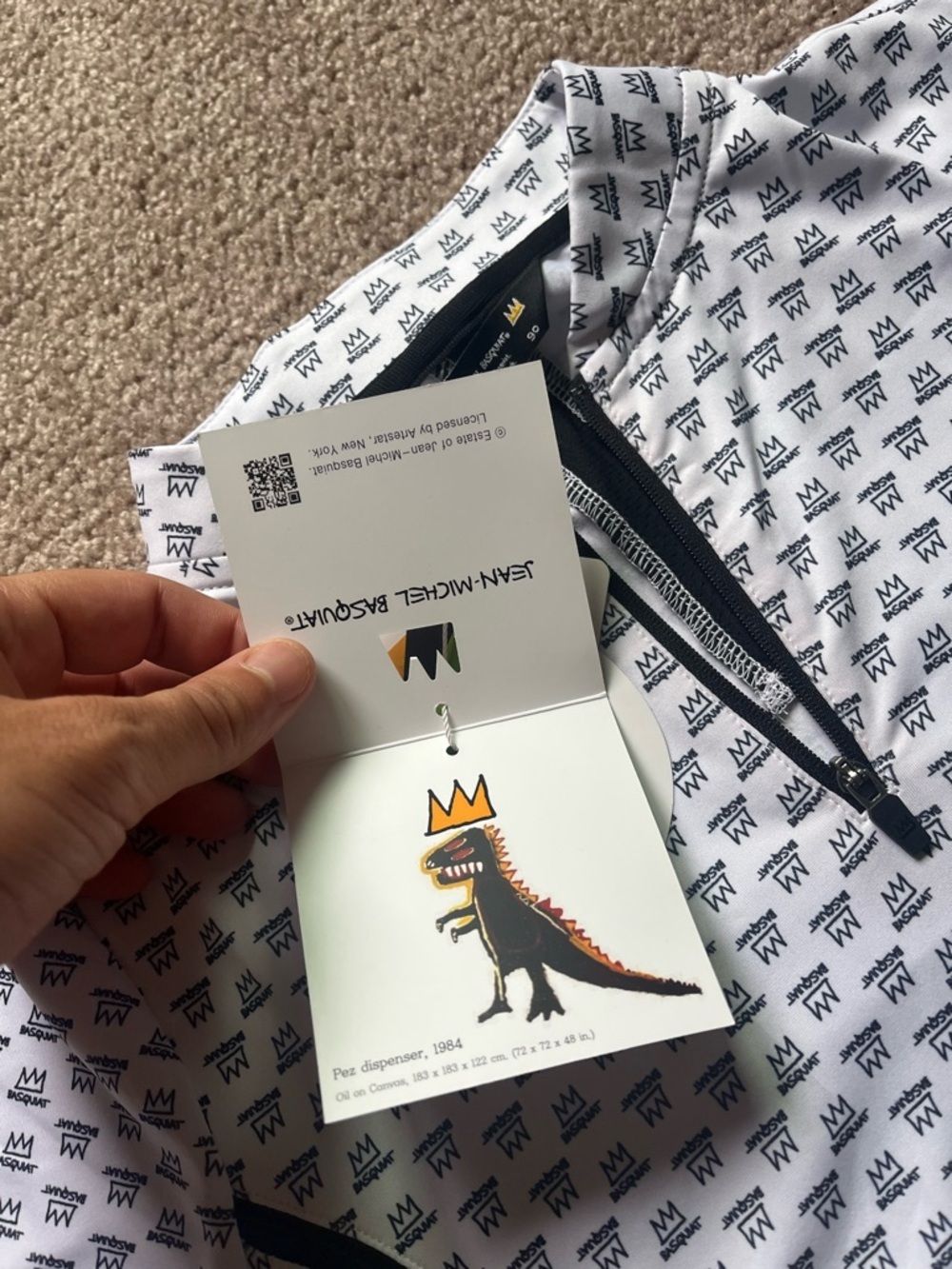 NWT Jean-Michel Basquiat White & Black Shirt - Picture 5 of 6